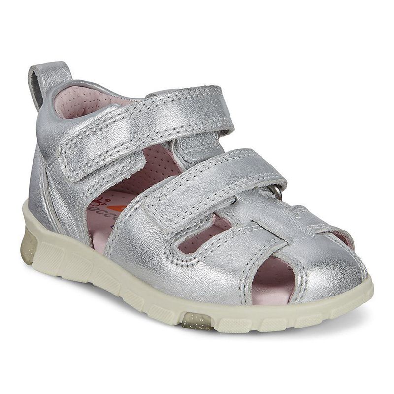 Sandalias Ecco Mini Stride Para Niños,Metal,926854-LIO